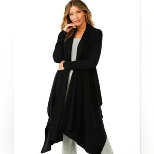 Sofia by Sofia Vergara Black Women's Waterfall Cardigan